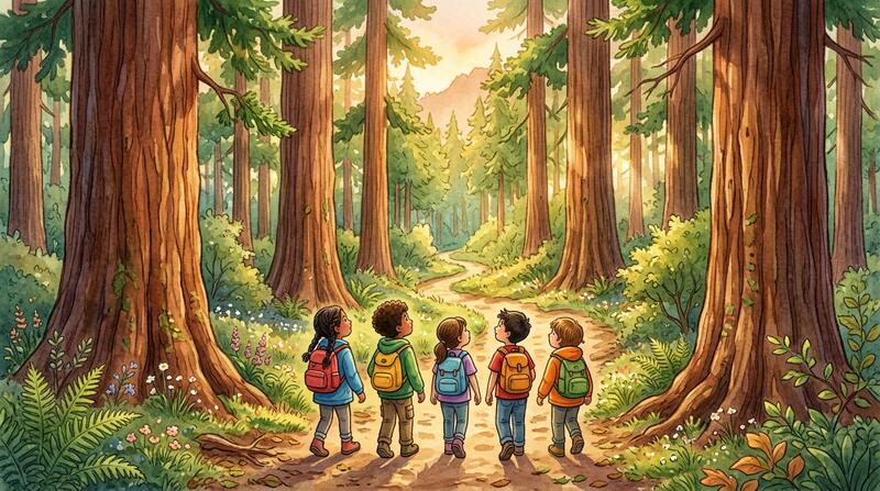 Storybook art style sample — soft watercolor illustration