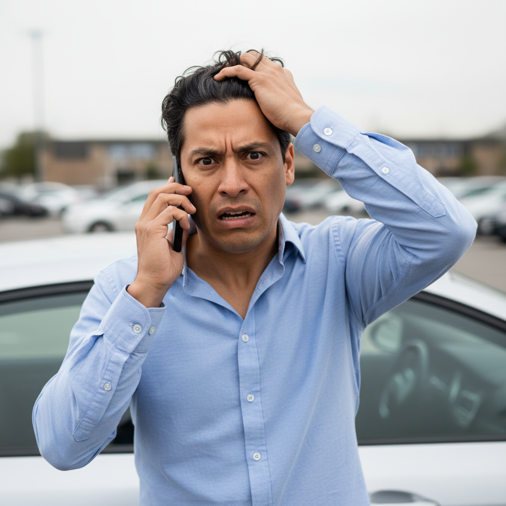 Panicked parent about pickup