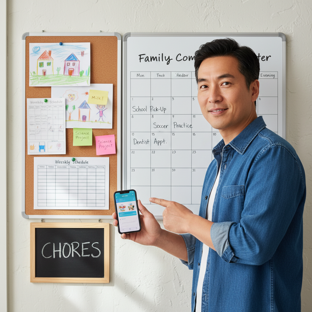 Parent juggling schedule conflicts